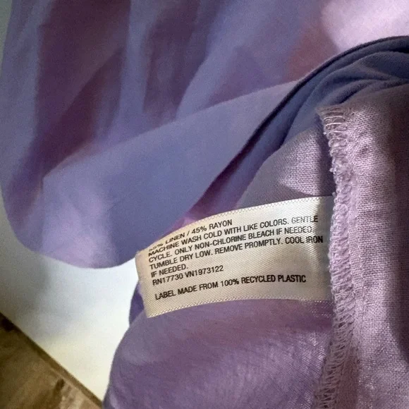 Ava & Viv Lavender V-Neck Blouse - Picture 5 of 7